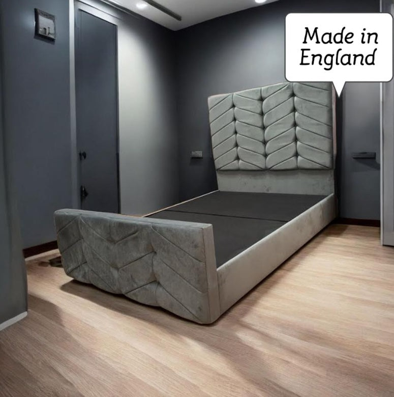 Austen Bed Frame with Ottoman Storage Option - Essex Beds