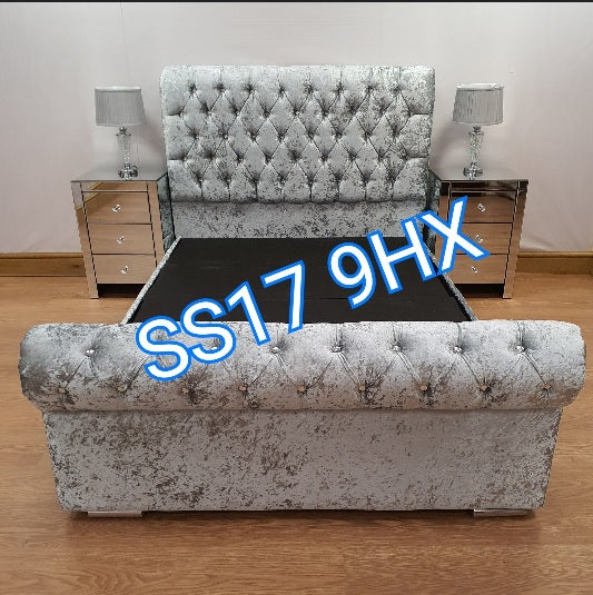 Double Beds - California Sleigh Bed - Essex Bed Shop