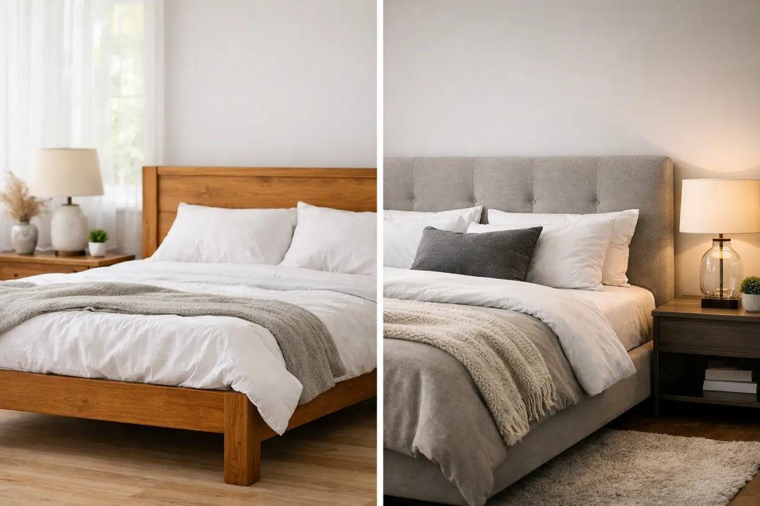 Wooden Frame vs Upholstered Bed