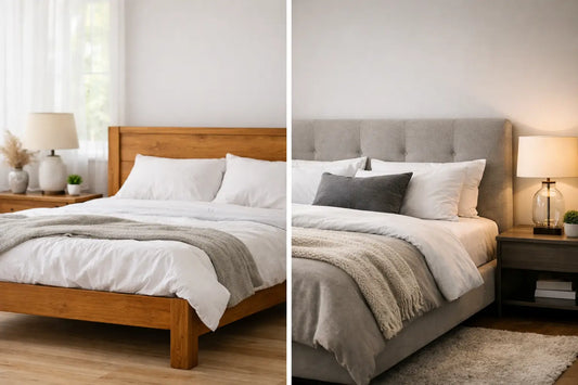 Wooden Frame vs Upholstered Bed