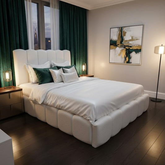 The Haven Boucle Bed - Direct Beds 2 U in Essex