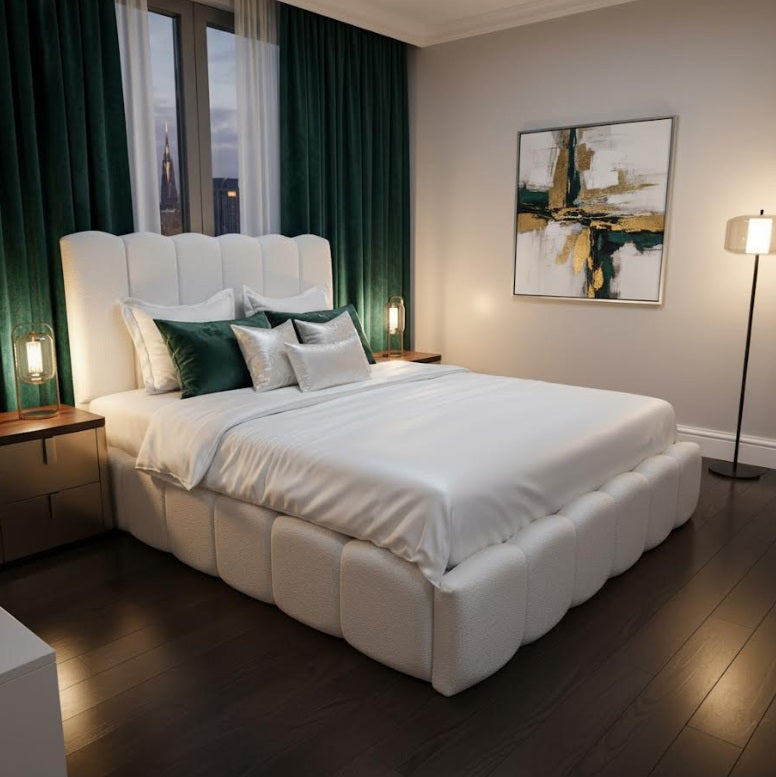 The Haven Boucle Bed - Direct Beds 2 U in Essex