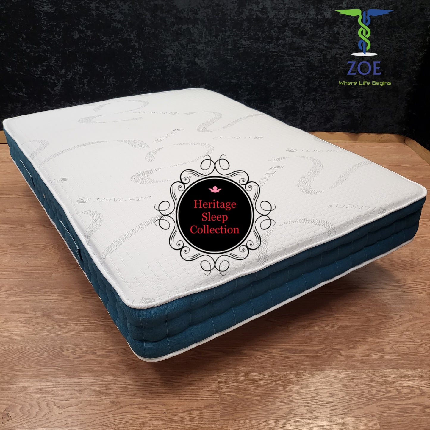 Zoe Natural Talalay Latex Pocket Sprung Hand Stitched Mattress