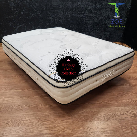 Zoe Superb Charm Mattress - Natural Talalay Latex Horse Hair Wool Alpaca Merino